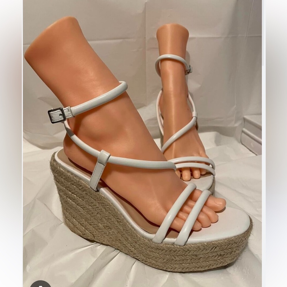 NWT BP Espirilla Raffia Platform Wedge Sandles Size 10